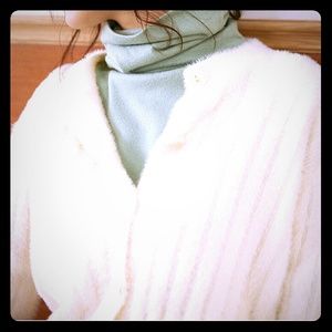 Faux Mink Sweater Coat